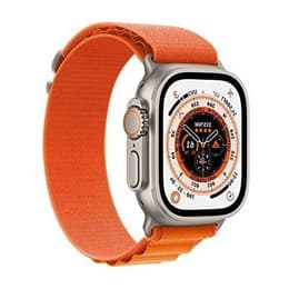 Apple Watch (Ultra) 2022 GPS 49mm - Τιτάνιο Γκρι - Αλπικός βρόχος Πορτοκαλί
