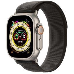 Apple Watch Ultra 2 (2023) GPS + Cellular 49 mm - Τιτάνιο Φυσικό τιτάνιο - Βρόχος μονοπατιών Μαύρο