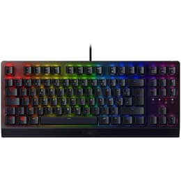 Razer Πληκτρολόγιο AZERTY Γαλλικό Πληκτρολόγιο με φωτιζόμενα πλήκτρα BlackWidow V3 Tenkeyless