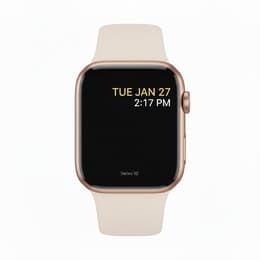 Apple Watch Series 10 (2024) GPS + Cellular 46 mm - Αλουμίνιο Rose Gold - Sport band Starlight