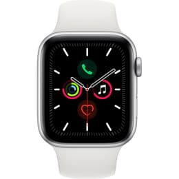 Apple Watch Series 5 (2019) GPS + Cellular 44 mm - Αλουμίνιο Ασημί - Sport band Άσπρο