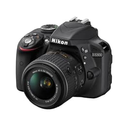 Reflex D3300 - Μαύρο + Nikon AF-S DX Nikkor 18-55mm f/3.5-5.6G VR II + AF-S DX Nikkor 55-200mm f/4-5.6G VR II f/3.5-5.6 + f/4-5.6
