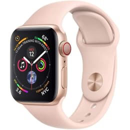 Apple Watch (Series 4) 2018 GPS + Cellular 44mm - Αλουμίνιο Χρυσό - Αθλητισμός Ροζ άμμος