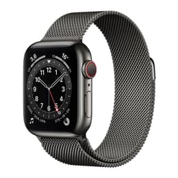 Apple Watch Series 6 (2020) GPS + Cellular 40 mm - Τιτάνιο Διαστημικό μαύρο - Sport band Μαύρο