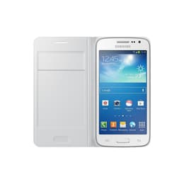 Προστατευτικό Galaxy Core 4G - Δέρμα - Άσπρο