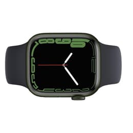 Apple Watch (Series 7) 2021 GPS + Cellular 45mm - Αλουμίνιο Πράσινο - Sport band Μαύρο