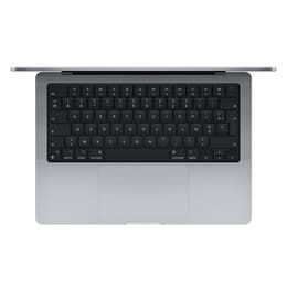 MacBook Pro 14" (2021) - Apple M1 Pro 8‑core CPU καιGPU 14-Core - 16GB RAM - SSD 512GB - Πρότυπο - QWERTY - Ολλανδικό