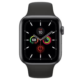 Apple Watch (Series 5) 2019 GPS + Cellular 44mm - Αλουμίνιο Space Gray - Sport band Μαύρο