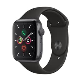 Apple Watch (Series 5) 2019 GPS + Cellular 44mm - Αλουμίνιο Space Gray - Sport band Μαύρο