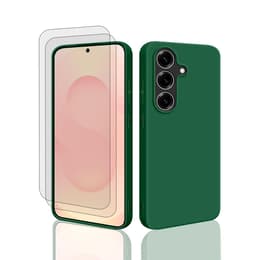 Προστατευτικό Galaxy S25 2 οθόνης - Σιλικόνη - Πράσινο