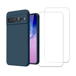 Προστατευτικό Google Pixel 7 Pro 2 οθόνης - Σιλικόνη - Μπλε