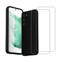 Προστατευτικό Galaxy S23 2 οθόνης - Σιλικόνη - Μαύρο