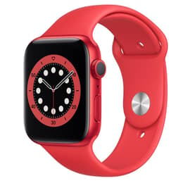 Apple Watch (Series 6) 2020 GPS 44mm - Αλουμίνιο Κόκκινο - Sport band Κόκκινο