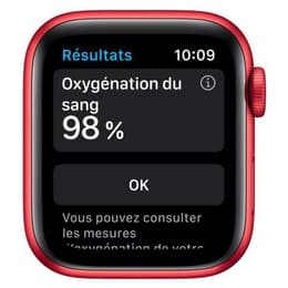 Apple Watch Series 6 (2020) GPS 44 mm - Αλουμίνιο Κόκκινο - Sport band Κόκκινο