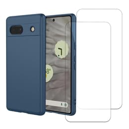 Προστατευτικό Google Pixel 7a 2 οθόνης - Σιλικόνη - Μπλε