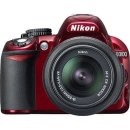 Reflex D3100 - Κόκκινο + Nikon AF-S DX Nikkor 18-55mm f/3.5-5.6G VR f/3.5-5.6