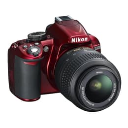 Reflex D3100 - Κόκκινο + Nikon AF-S DX Nikkor 18-55mm f/3.5-5.6G VR f/3.5-5.6