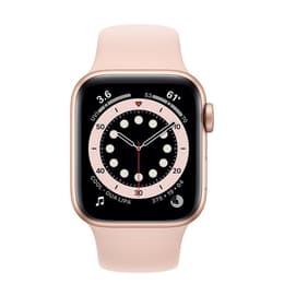 Apple Watch (Series 6) 2020 GPS + Cellular 40mm - Αλουμίνιο Χρυσό - Sport band Ροζ