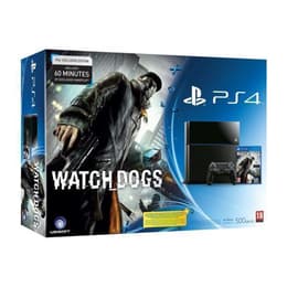 PlayStation 4 500GB - Μαύρο + Watch Dogs