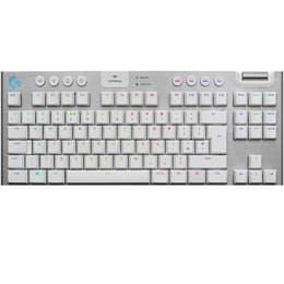 Logitech Πληκτρολόγιο QWERTY Αγγλικά (UK) Ασύρματο Πληκτρολόγιο με φωτιζόμενα πλήκτρα G915 Tenkeyless Lightspeed Carbon