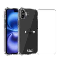 Back Market Προστατευτικό iPhone 16 Plus και προστατευτική οθόνη - 60% Ανακυκλωμένο πλαστικό - Διαφανές
