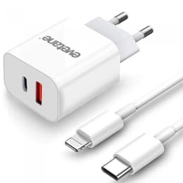 Καλώδιο και wallplug (USB + USB-C) 20W - Evetane