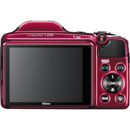 CoolPix L830 - Κόκκινο/Μαύρο + Nikon Wide Optical Zoom ED Nikkor 4.0-136mm f/3-5.9 VR f/3-5.9