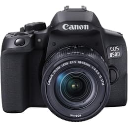 Reflex EOS 850D - Μαύρο + Canon Canon Zoom Lens EF-S 18-55mm F/4-5.6 IS f/4-5.6
