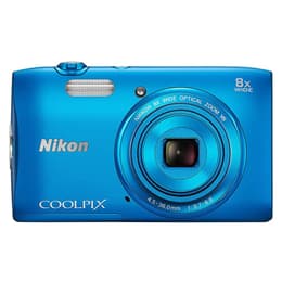 Συμπαγής Coolpix S3700 - Μπλε + Nikon Nikkor 8x Wide Optical Zoom 25-200mm f/3.7-6.6 VR f/3.7-6.6