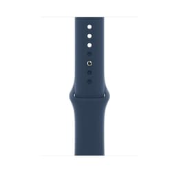 Apple Watch Series 7 (2021) GPS + Cellular 41 mm - Ανοξείδωτο ατσάλι Graphite - Sport band Μπλε
