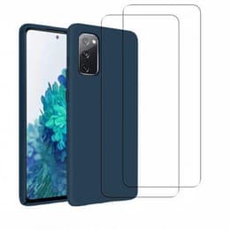 Προστατευτικό Galaxy S20 FE 2 οθόνης - Σιλικόνη - Σκουρο Μπλε
