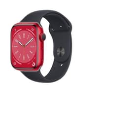 Apple Watch (Series 8) 2022 GPS 41mm - Αλουμίνιο Κόκκινο - Sport band Μαύρο