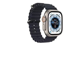 Apple Watch (Ultra) 2022 GPS 49mm - Τιτάνιο Γκρι - Βρόχος μονοπατιών Μπλε