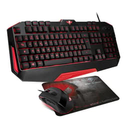 Spirit Of Gamer Πληκτρολόγιο AZERTY Γαλλικό Πληκτρολόγιο με φωτιζόμενα πλήκτρα PRO-MK3