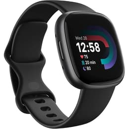 Fitbit Ρολόγια Versa 4 Fitness Παρακολούθηση καρδιακού ρυθμού GPS - Μαύρο