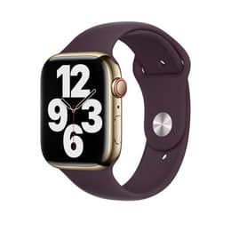 Apple Watch (Series 7) 2021 GPS + Cellular 45mm - Ανοξείδωτο ατσάλι Χρυσό - Sport band