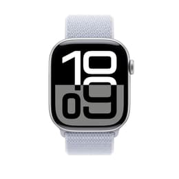 Apple Watch Series 10 (2024) GPS 42 mm - Αλουμίνιο Ασημί - Sport loop Μπλε