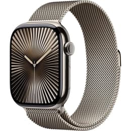 Apple Watch Series 10 (2024) GPS + Cellular 46 mm - Τιτάνιο Φυσικό - Milanese loop Μαύρο