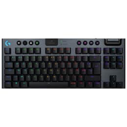 Logitech Πληκτρολόγιο AZERTY Γαλλικό Ασύρματο Πληκτρολόγιο με φωτιζόμενα πλήκτρα G915 X TKL
