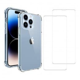 Προστατευτικό iPhone 14 Pro Max 2 οθόνης - TPU - Διαφανές