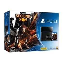 PlayStation 4 500GB - Μαύρο + inFamous: Second Son