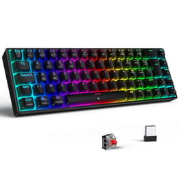 Spirit Of Gamer Πληκτρολόγιο AZERTY Γαλλικό Ασύρματο Πληκτρολόγιο με φωτιζόμενα πλήκτρα XPERT K200