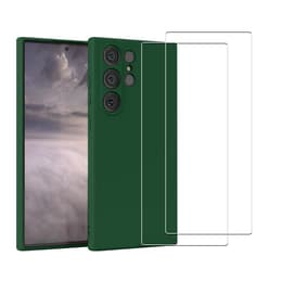 Προστατευτικό Galaxy S23 Ultra 2 οθόνης - Σιλικόνη - Πράσινο