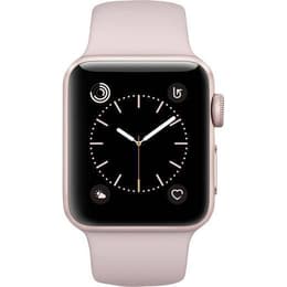 Apple Watch (Series 2) GPS 38mm - Αλουμίνιο Ροζ χρυσό - Αθλητικό λουράκι Ροζ άμμος