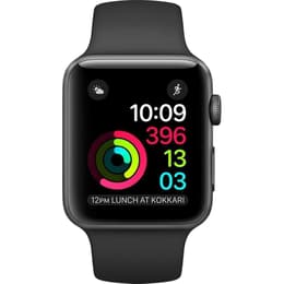 Apple Watch (Series 2) 2016 42mm - Αλουμίνιο Γκρι σίδερο - Αθλητισμός Μαύρο