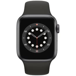 Apple Watch (Series 6) Σεπτέμβριος 2020 44mm - Αλουμίνιο Γκρι σίδερο - Αθλητισμός Μαύρο