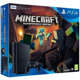 ps4 500gb 薄型 マイクラ付き PlayStation 4 Slim 500GB - Μαύρο + Minecraft | Back Market