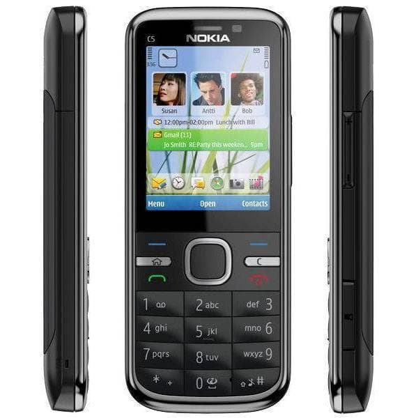Nokia C5 - Μαύρο - Ξένος Πάροχος Τηλεφωνίας