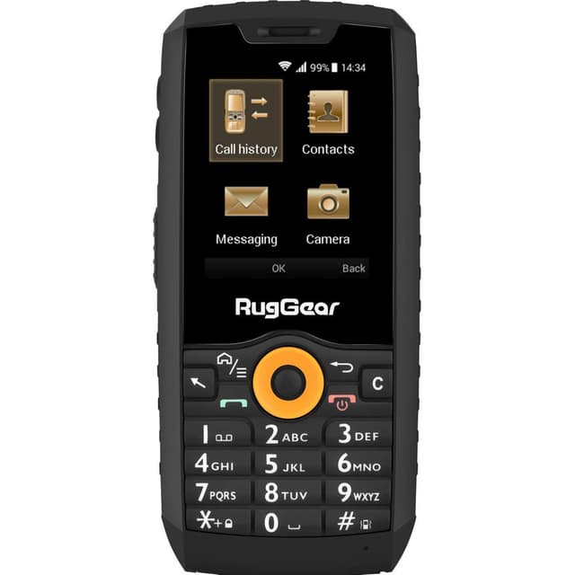 RugGear RG150 Διπλή κάρτα SIM - Μαύρο - Ξεκλείδωτο