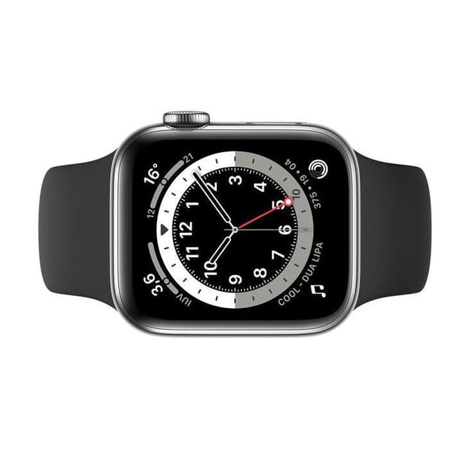 Apple Watch (Series 3) Σεπτέμβριος 2017 38mm - Αλουμίνιο Ασημί - Αθλητισμός Μαύρο